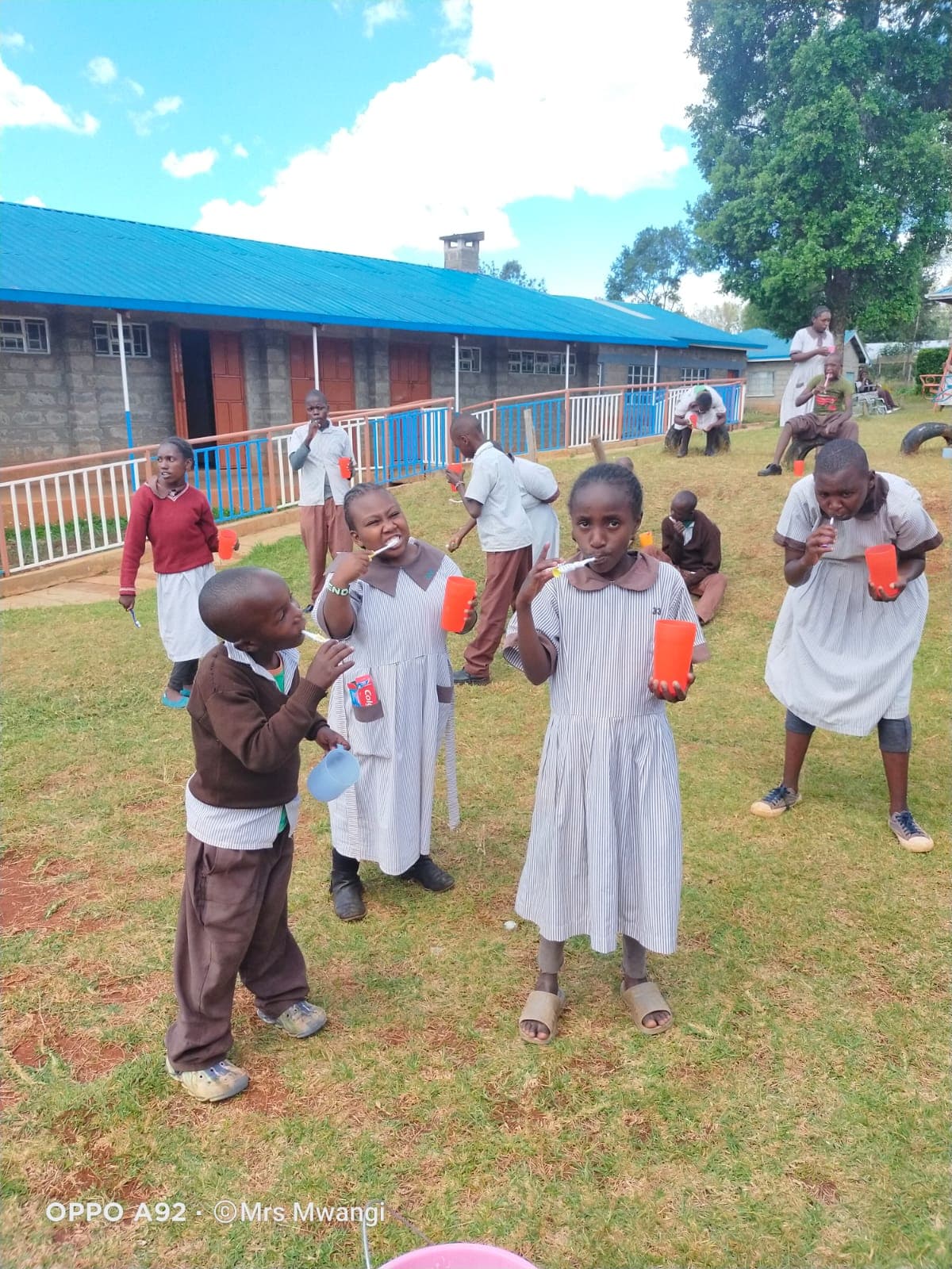 Students celebrating achievements