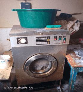 Broken washing machine