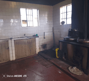 Dilapidated kitchen area